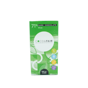 Cocoafair 71% Dark Chocolate With Mint 100g